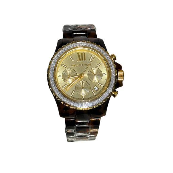 MICHAEL KORS WOMEN´S EVEREST TORTOISE ACETATE Watch - Picture 6 of 11